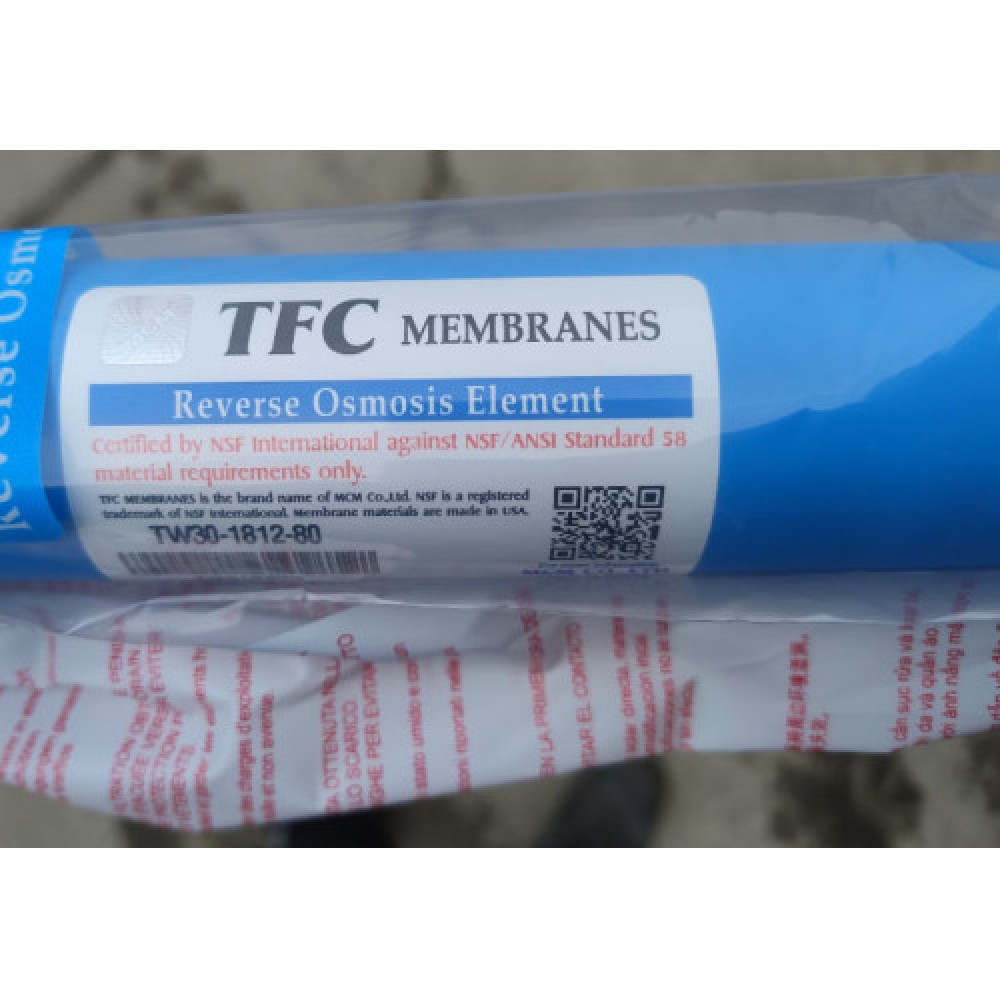 Мембрана MICROFILTER 80 GPD TFC RO Membrane Element, TW30-1812-80, made in Korea, NSF/ANSI Мембрана MICROFILTER 80 GPD TFC RO Membrane Element, TW30-1812-80, made in Korea, NSF/ANSI